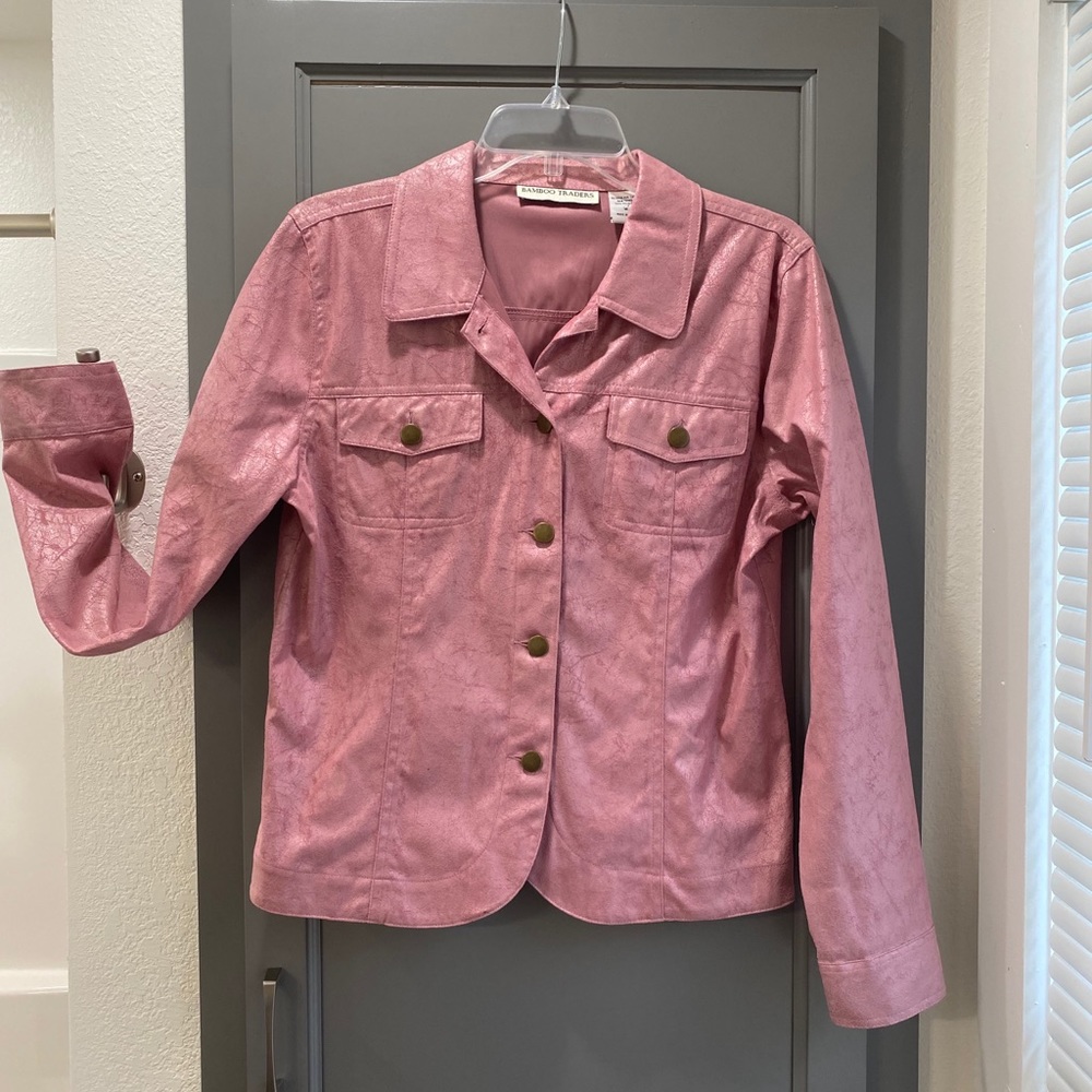 Bamboo Traders Women’s dusty rose colored Jacket Size M